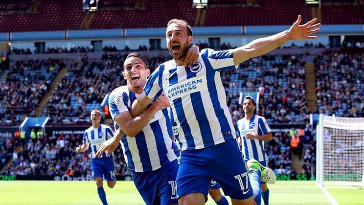 Brighton menang 5-2 atas Leicester City